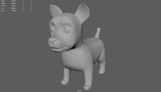 dessin animé chien animal chat Animé jouet statue vidéo Jeu dessins faible poly animation 3d print model - Mito3D
