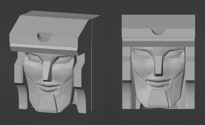 desenho animado cabeça legado tempestade areia jogos transformadores 3d print model - Mito3D