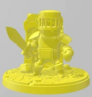desenho animado cavaleiro espada pc xbox playstation jogos herói figura brinquedo fácil poli ataque legal guerra 3d print model - Mito3D