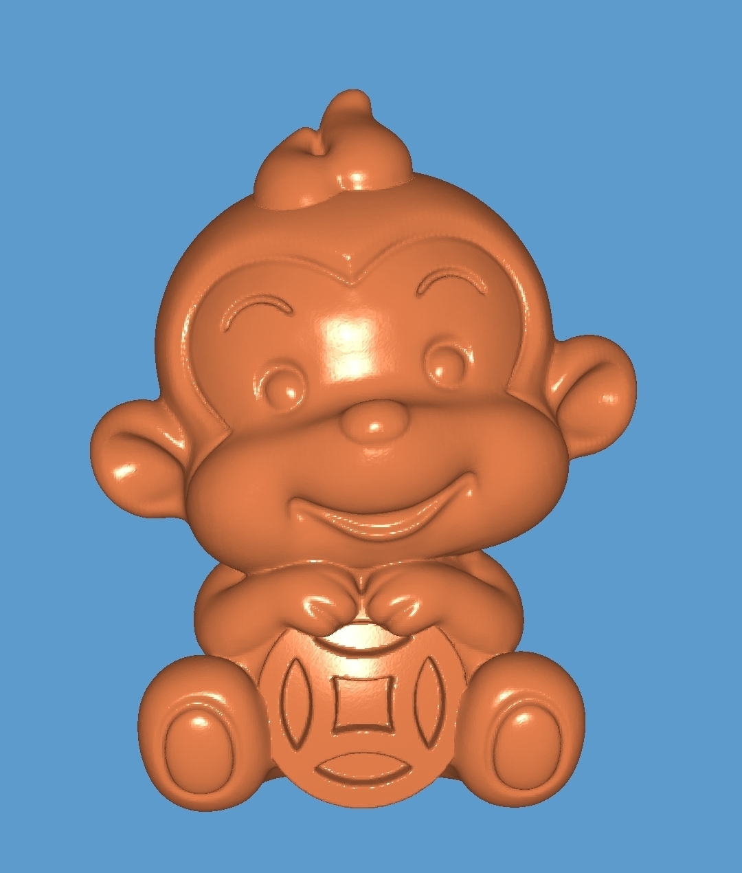 desenho animado macaco 3D print model - Mito3D