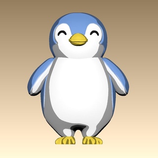 desenho animado pinguim miniso ave 3d print model - Mito3D