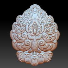 cartone animato phoenix animal bird toy jewelry jade decoration bas-relief 3d cnc artcam emboss sculpture engraving woodcarving decorative ornament wall asia asian thailand panel pattern 3d print model - Mito3D