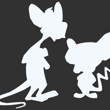 dessin animé silhouette de l'échantillon art les créatures toon célèbre catoony 3d print model - Mito3D