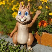 cartoon squirrel garden cute figure sculpture 3d print model - Mito3D