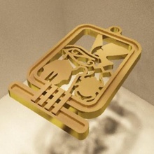 cartiglio gioielli lowpoly medale chiave accessori egitto antico faraoni 3d print model - Mito3D