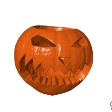 geschnitzte halloween-Kürbis Kunst 3d-scanner artec halloween Kürbis scan durchsucht Replikate 3d print model - Mito3D