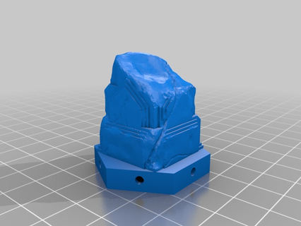 tallado Roca pilar gloomhaven juego juegos 3d print model - Mito3D