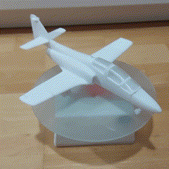 casa c101 aviojet house patrol eagle army air spain aga airplane training 3d print model - Mito3D