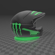 casco motocross monster 3d print model - Mito3D