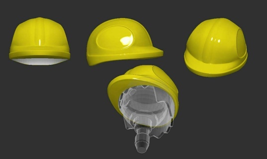 Casco segurança capacete playmobil personalizadas jogos 3d print model - Mito3D