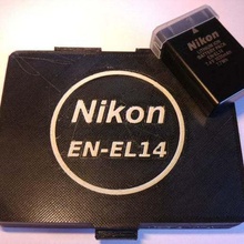 Astuccio guaina 4 nikon en el 14 batterie batteria el14 d5200 fotografia riflesso Stampa 3D 3d print model - Mito3D