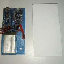 Fall arduino nano powerboost1000 dht11-Batterie-Anzeige gadget vmc Gehäuse solar Schlagzeug Bildschirm 3d print model - Mito3D