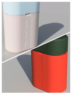 case box 18650 batteries text 3d print model - Mito3D