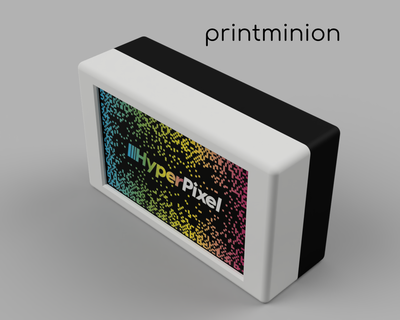caso funda escritorio ladrillo hiperpíxel 40 rectángulo toque pi cero 4 pimoroni printminion frambuesa electrónica 3d print model - Mito3D