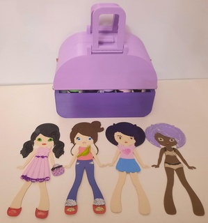 durum kılıf oyuncak bebekler elbiseler boyama bebek elbise boya Kutu çocuk Giyim rakamlar depolama bikini güdük ayakkabı t shirts fırça Parıltı 3d print model - Mito3D