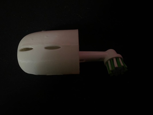 caso funda eléctrico cepillo dientes cabeza hogar casa estuche paraca electrico 3d print model - Mito3D