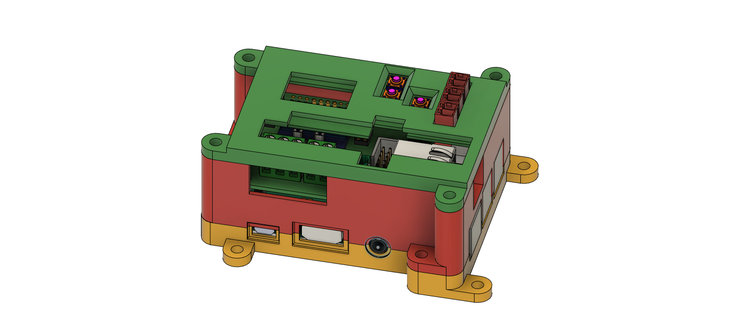 Cas gaine Hanson rpi mfc bouton planche rip 3d print model - Mito3D