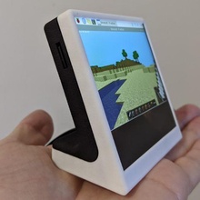 case hyperpixel 40 square non-touch raspberry pi gadget 4 pimoroni printminion electronics 3d print model - Mito3D