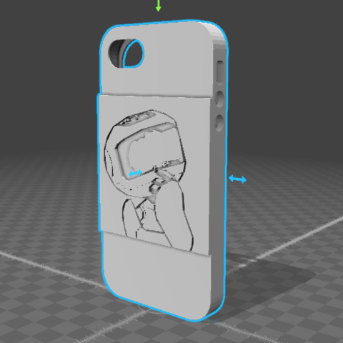 caso iphone 5 gadget shell 3D print model - Mito3D