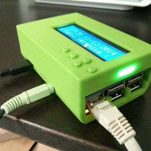 case raspberry pi b+ adafruit lcd + keypad kit electronics 3d print model - Mito3D