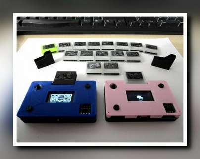 case tinyjoypad rev2 cartridge system attiny85 console diy gameconsole games miniature nintendo video game toy 3d print model - Mito3D