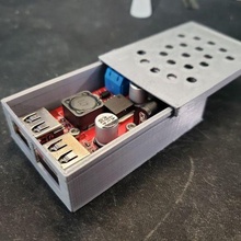 casing lm2596s usb step converter tool case knacro step-down electronics 3d print model - Mito3D