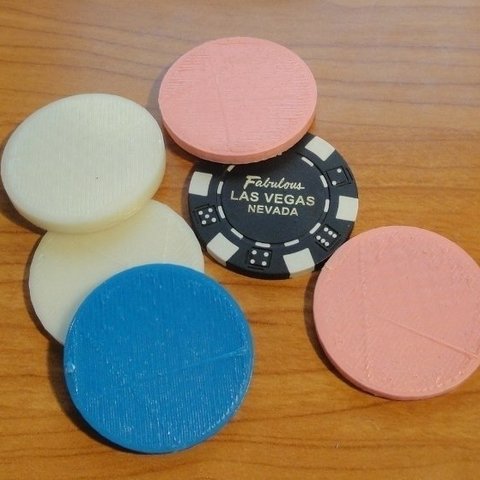 casino-chips verschiedene openscad Spiel 3d 3D print model - Mito3D