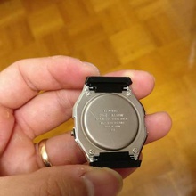 casio a158w 18mm nato strap adapter flange fashion band wristwatch watch 3d print model - Mito3D