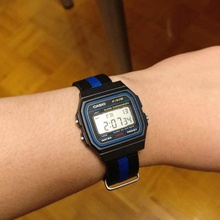 casio f-91w 18mm correa de la otan adaptador moda reloj pulsera banda 3d print model - Mito3D