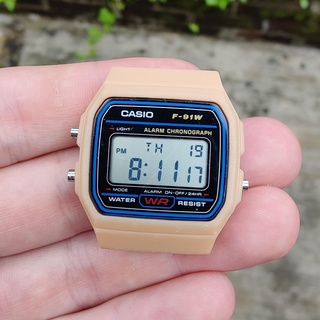 casio f91w watch case high precision model 3d print model - Mito3D