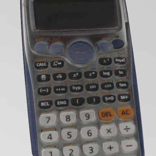 casio fx 570 es plus verschiedene - Rechner 3D print model - Mito3D