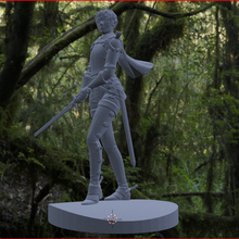 fıçı Sanat zırh çılgın kadın miura soilder kılıç savaşçı heykeller 3d print model - Mito3D