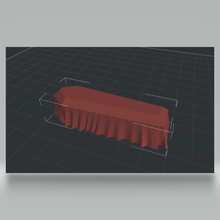 casket drapery coffin 1 35 modeling figurine model sheet war 3d print model - Mito3D