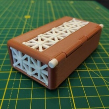 casket roman lattice pattern box inlay 3d print model - Mito3D