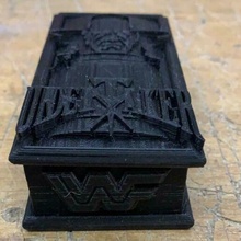 cercueil wwf figure pompes funèbres wwe wcw morte bats pressage cache 3d print model - Mito3D