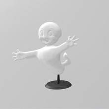 casper arte figurina fantasma figura giocattolo amichevole 3d print model - Mito3D