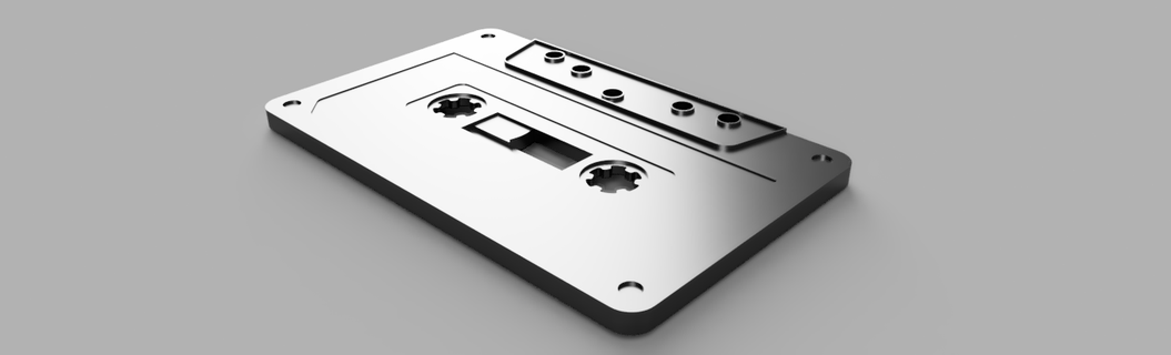 cassette Gadget cassette caset audio rock 90' 80'  3d print model - Mito3D