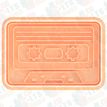 cassetta biscotto taglierina impostato francobollo biscotti frese musica nastro video videocassetta cartuccia 3d print model - Mito3D
