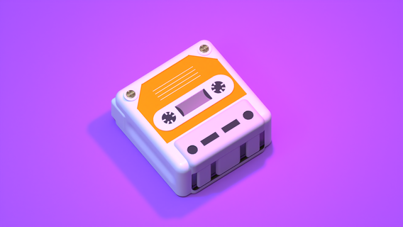 cassette keycap 3d print model - Mito3D