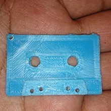cassette keychain gadget audio 3d print model - Mito3D