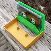 la cinta de cassette caso titular varios música magnética el álbum 3d print model - Mito3D