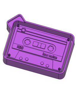 cassette tape freshie mold - silicone box 3d model molding car housing blank stl make making mould tray 3d print model - Mito3D