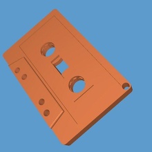 cassete música vintage jogador dj 3d print model - Mito3D