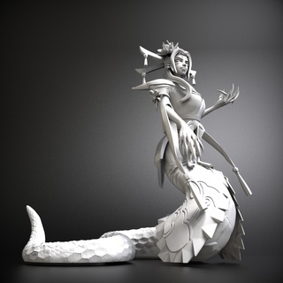 Cassiopeia espírito Flor liga legendas 3d modelo ri figura estátua coleção estatuetas stl miniaturas Heróis escultura impressão Liga lendários cassiopeia serpente 3d print model - Mito3D
