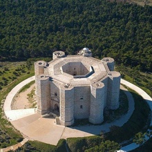 Castel del Monte mimari kale madeni para euro kuruş Apulia İtalya kral şövalye 3d print model - Mito3D