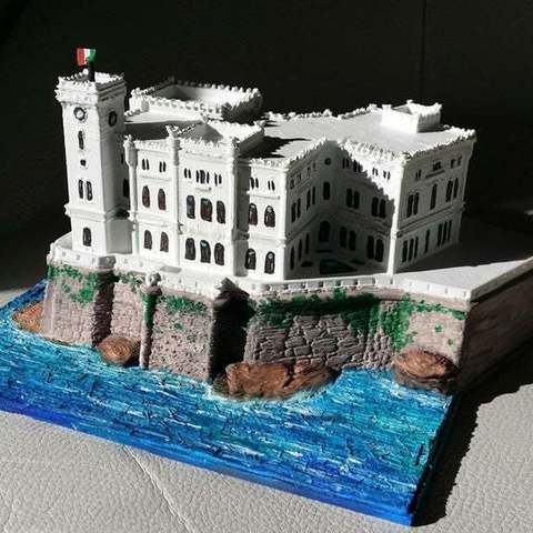 il castello di miramare, miramare - trieste art scansioni repliche 3D print model - Mito3D