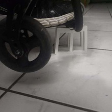 caster In piedi sedia rotelle parti 3d print model - Mito3D