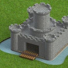 Castillo castelo brinquedo 3d print model - Mito3D