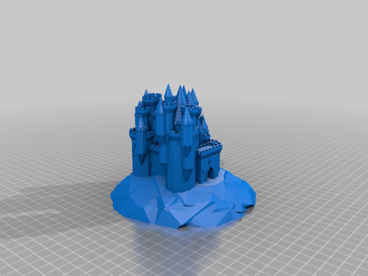 castle1 personnalisé bâtiments structures architecture maison 3d print model - Mito3D