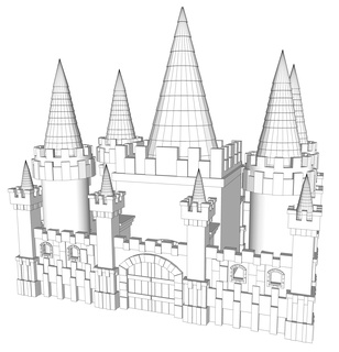 Château 3d print model - Mito3D